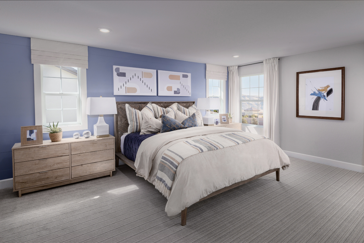 New Homes in Lathrop , CA - Iron Pointe at Stanford Crossing Plan 2810 Master Bedroom