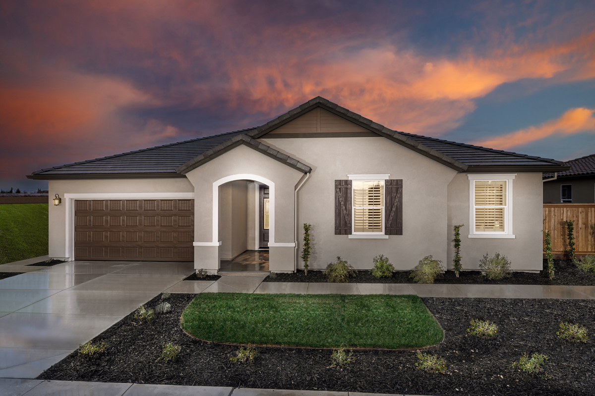 KB model home in Turlock, CA