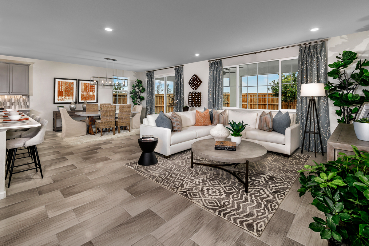 New Homes in Lathrop, CA - Riverchase at Stanford Crossing Plan 2293 Great Room