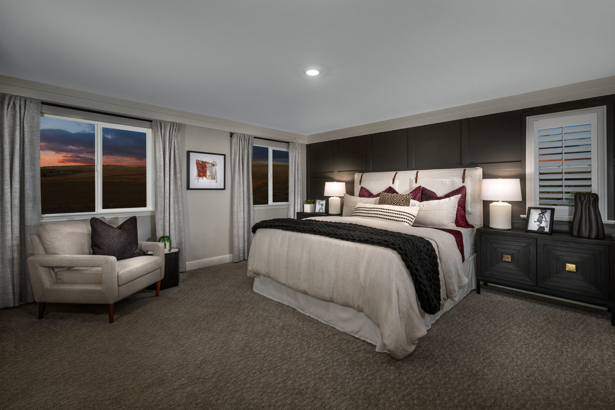 New Homes in Folsom, CA - Soleil at Folsom Ranch Plan 2689 Master Bedroom