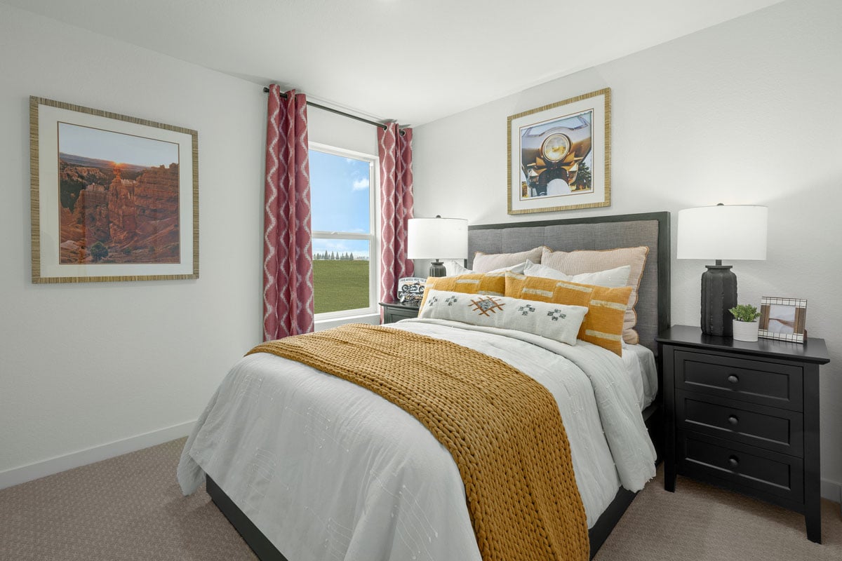 Spacious secondary bedrooms 