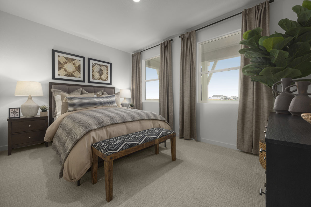 Spacious secondary bedrooms