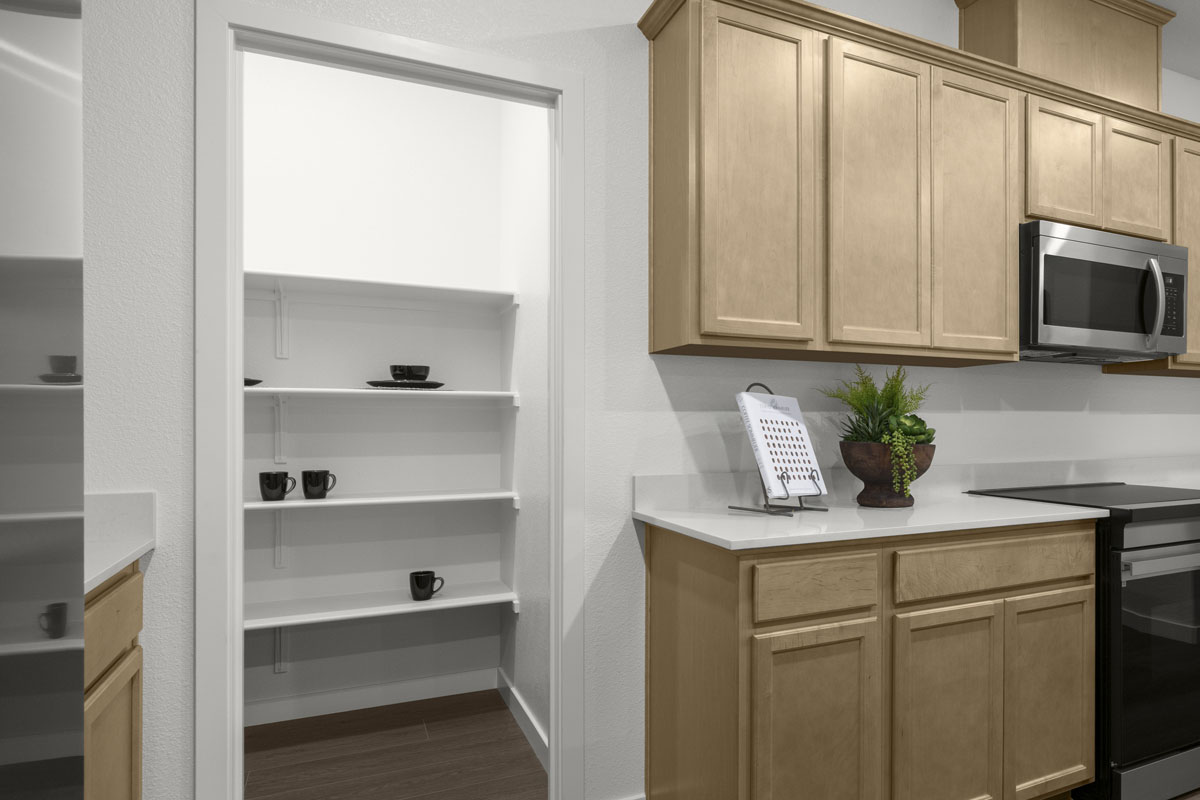 Spacious kitchen pantry