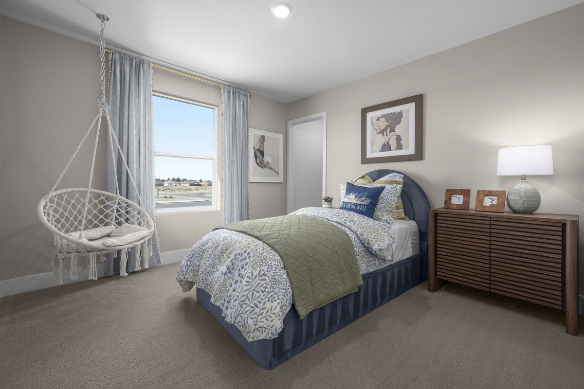 Spacious secondary bedrooms