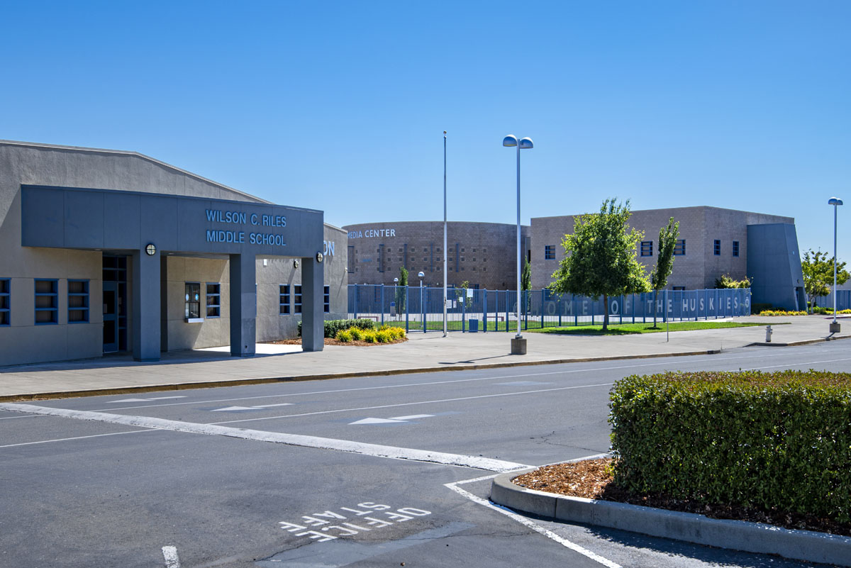 Walking distance to Wilson C. Riles Middle School