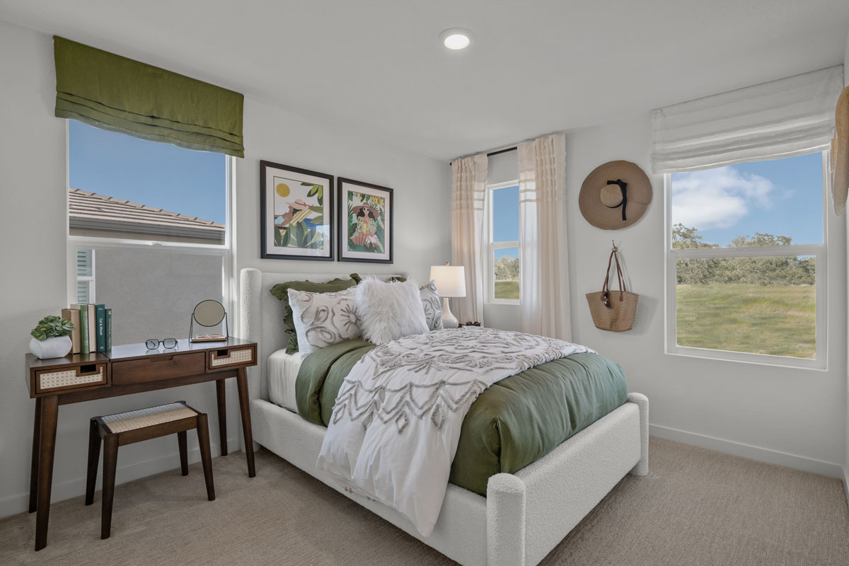 Spacious secondary bedrooms 