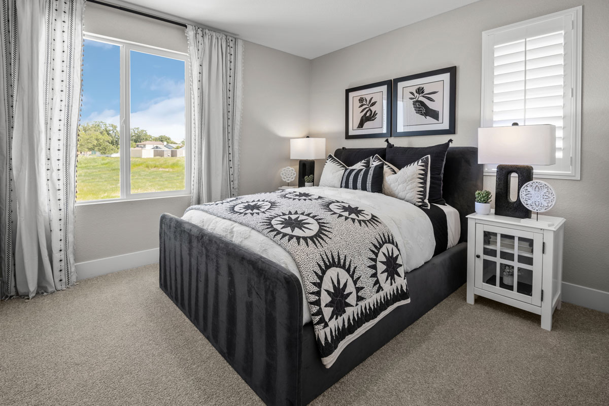 Spacious secondary bedrooms 