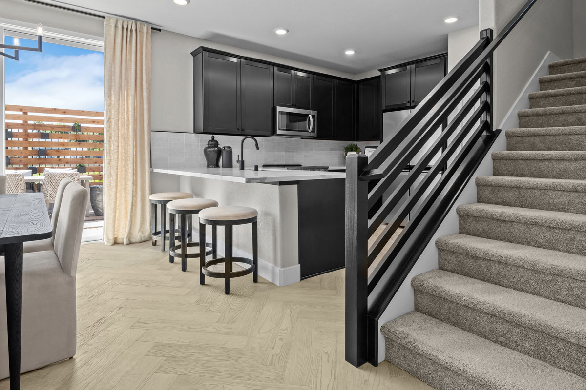Open stair rail