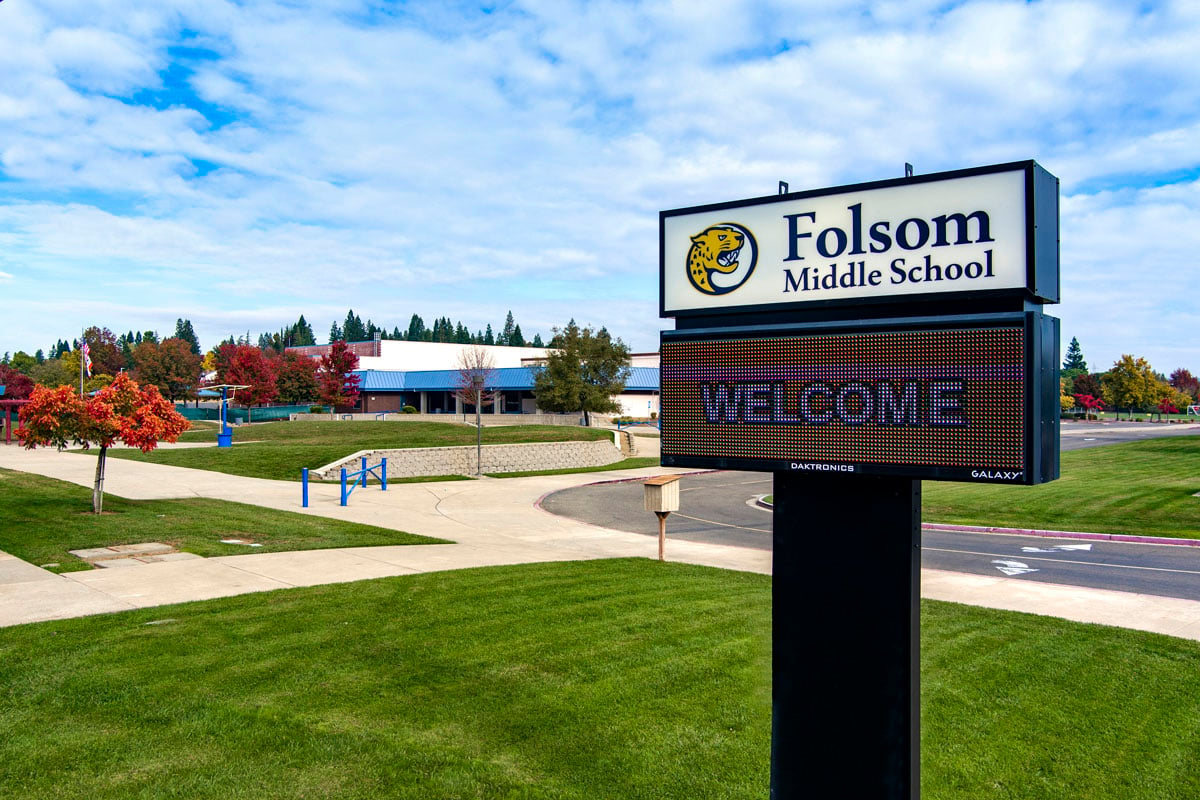 Folsom Middle School nearby