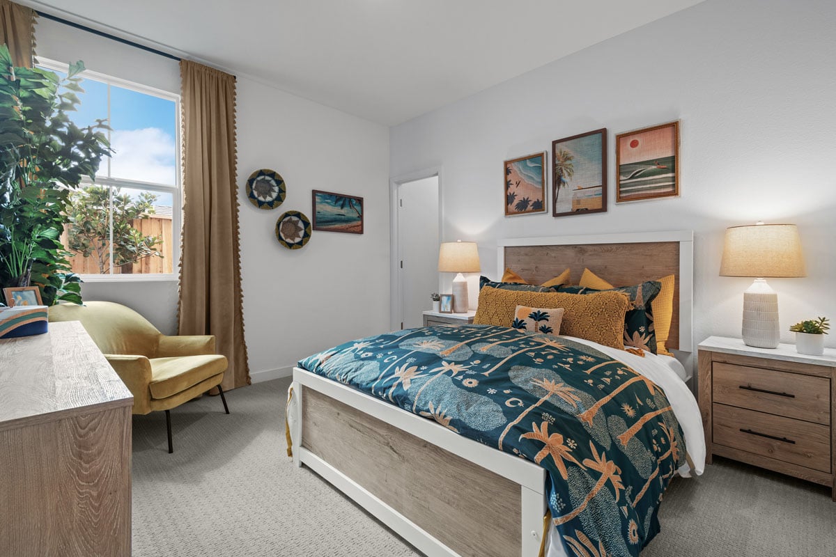 Spacious secondary bedrooms 