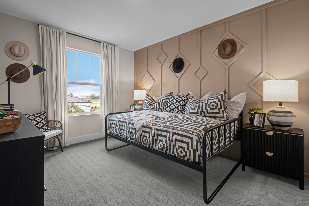 Spacious secondary bedrooms 