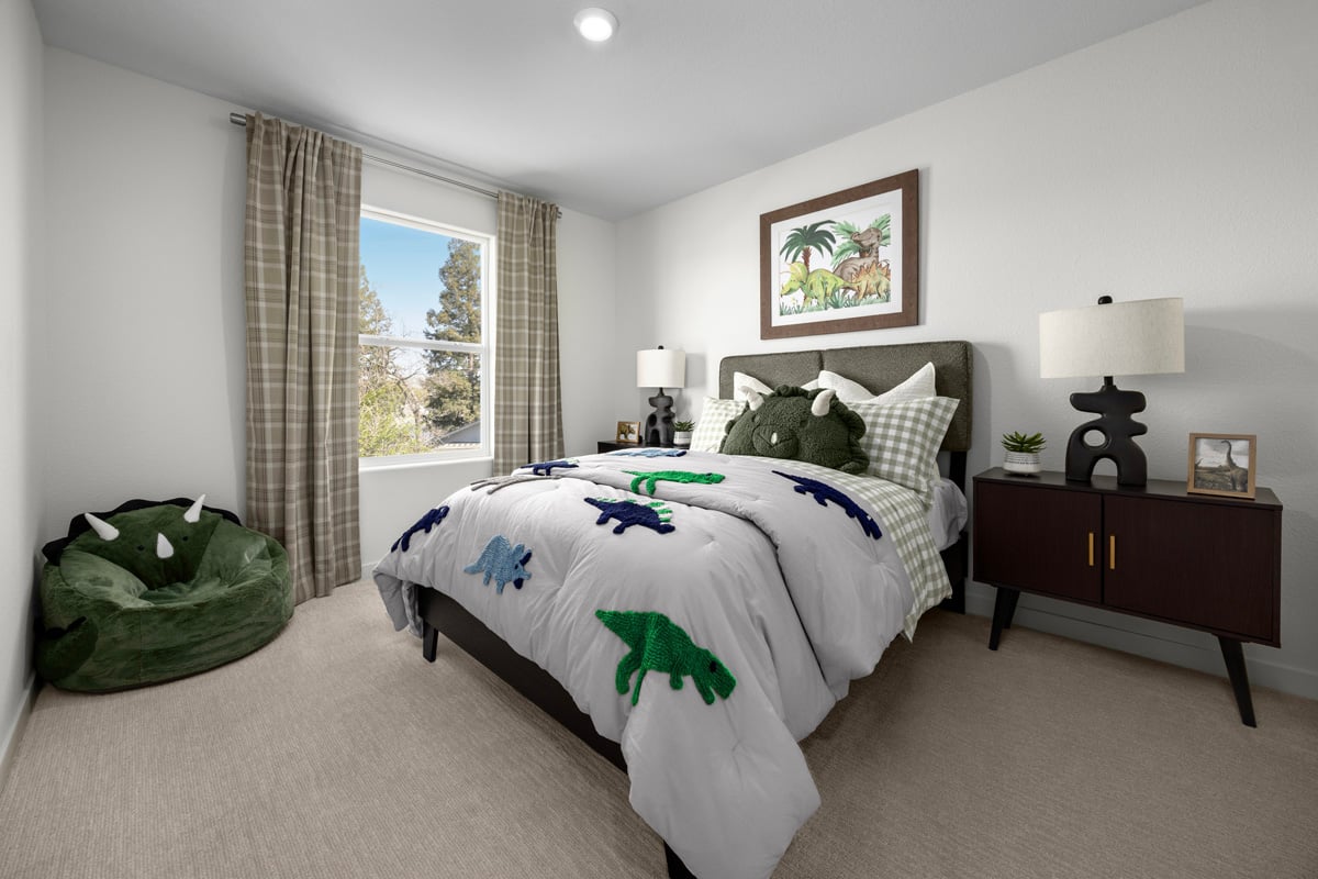 Spacious secondary bedrooms