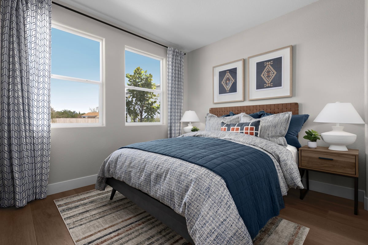 Spacious secondary bedrooms