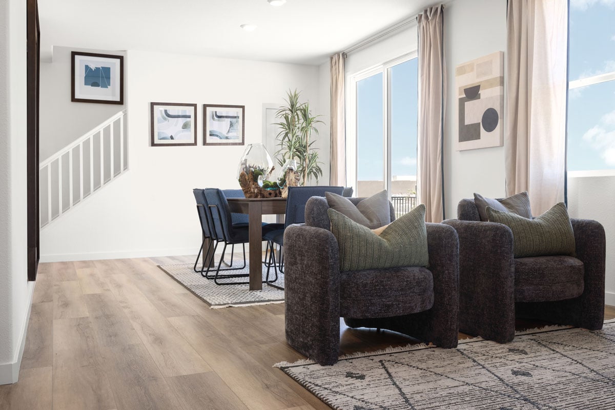Living/dining area