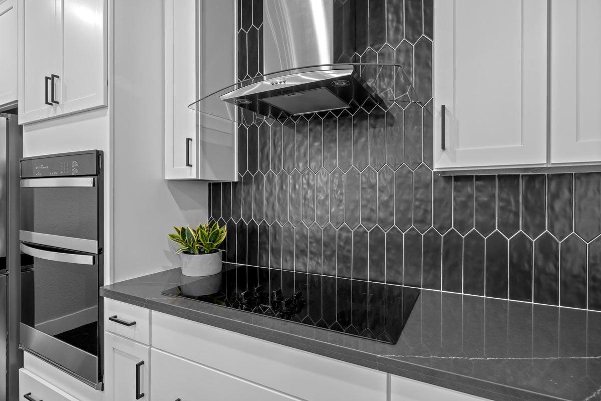 Decorative tile backsplash