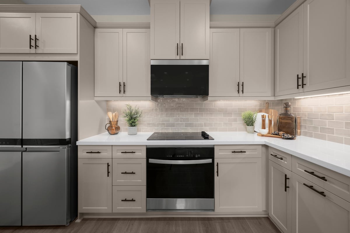 Optional built-in oven with cooktop