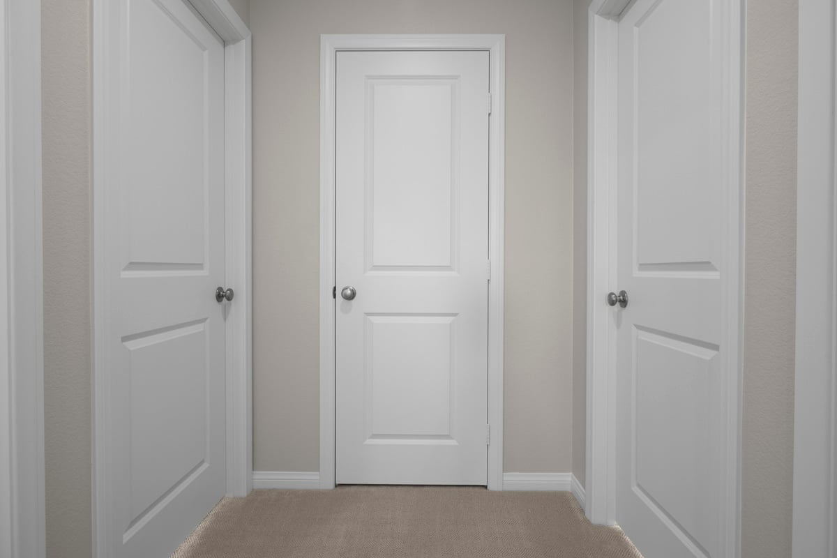 Two-panel interior doors