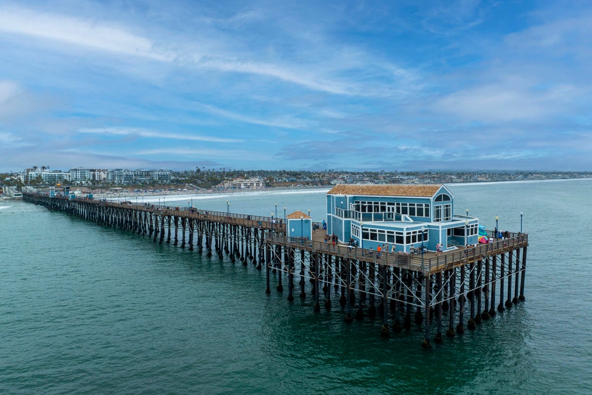 Just 7 miles to Oceanside Pier