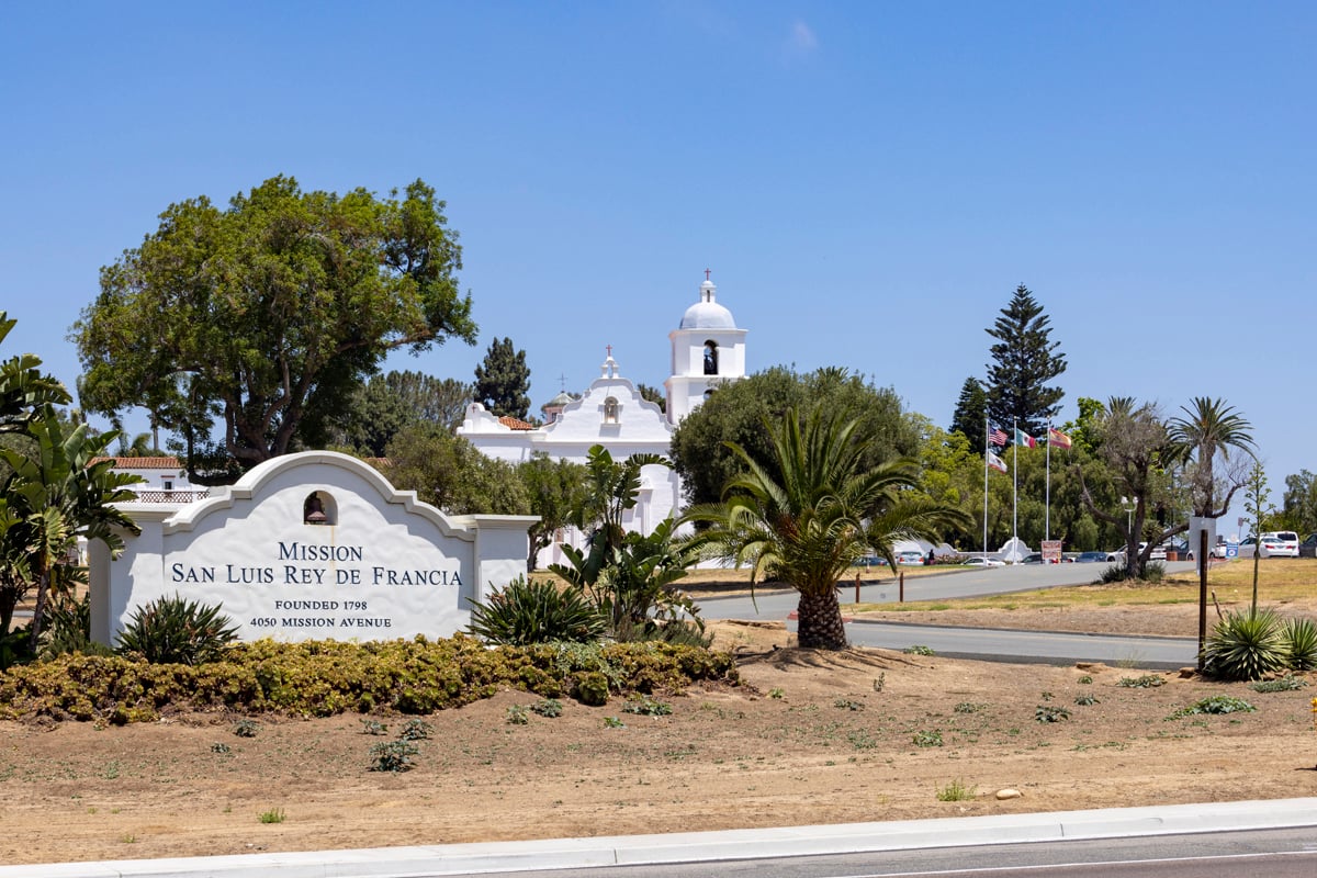 Close to Mission San Luis Rey de Francia