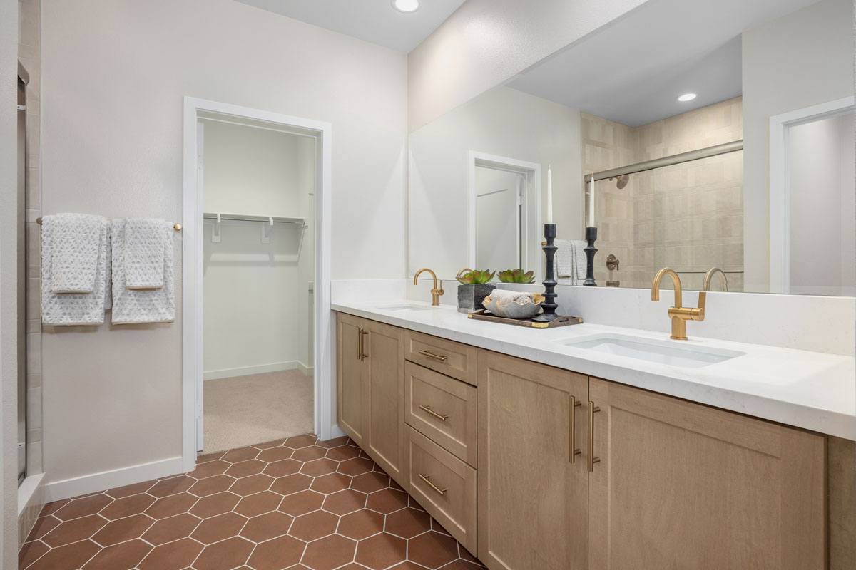 Optional gold bath fixtures