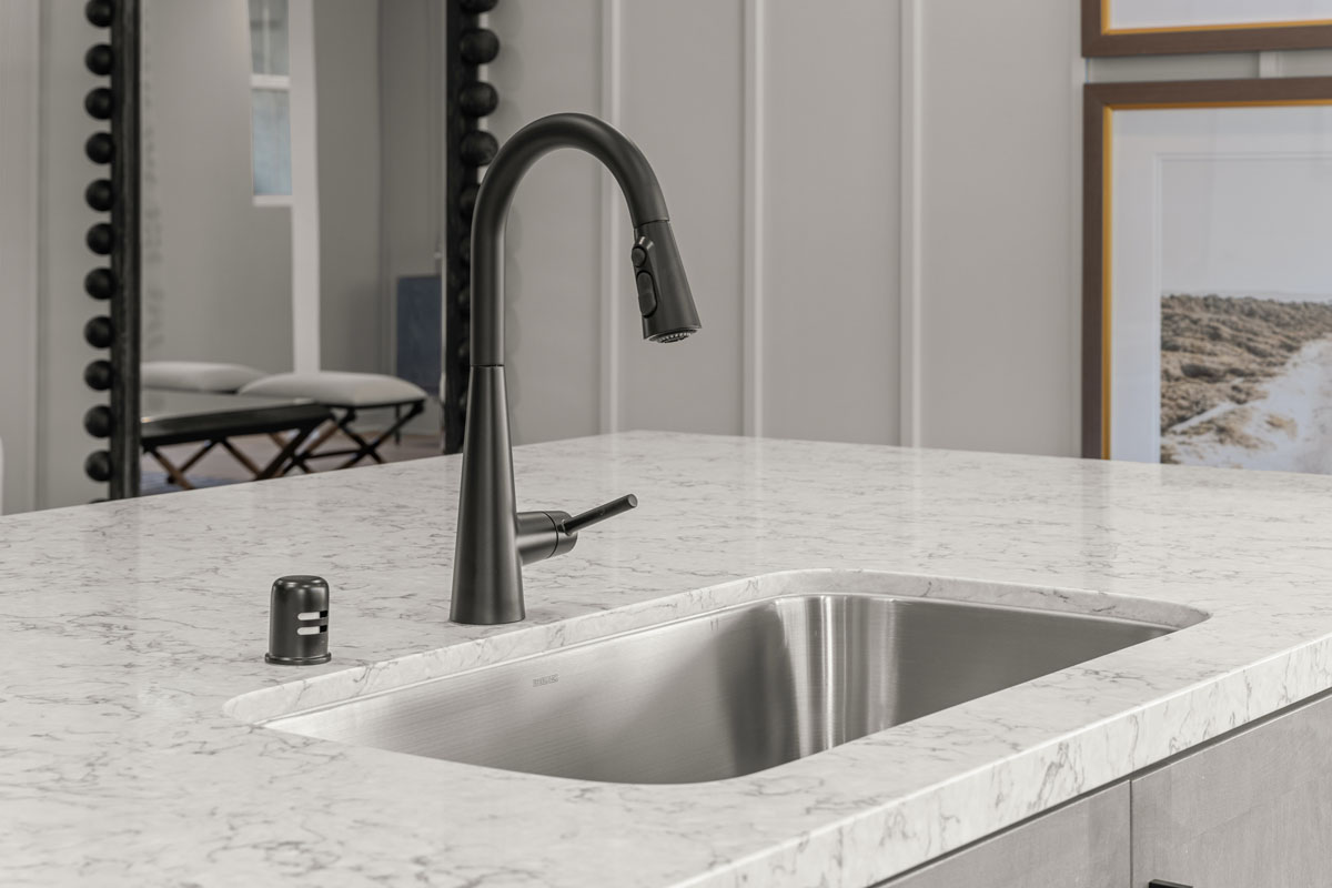 Optional matte black plumbing fixtures