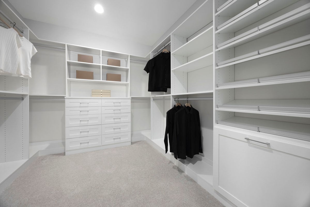 Primary walk-in closet