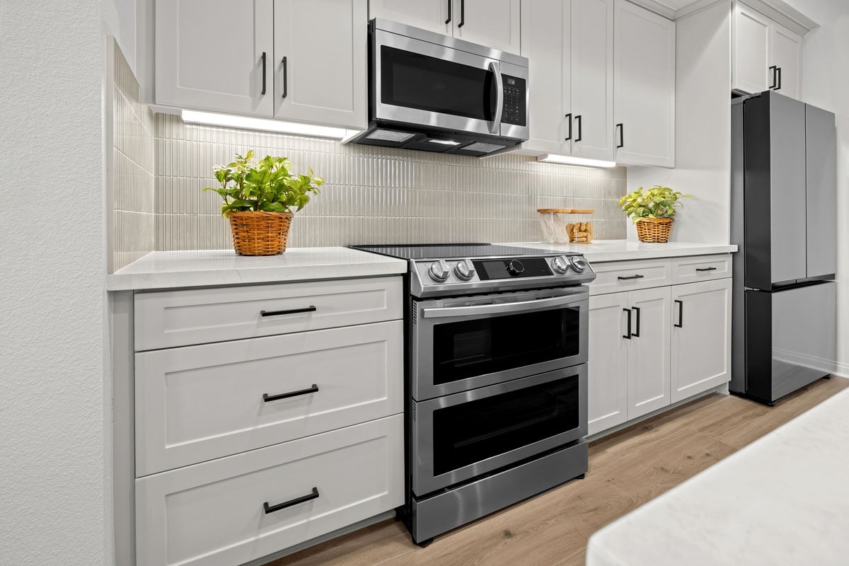 Optional stainless steel appliances