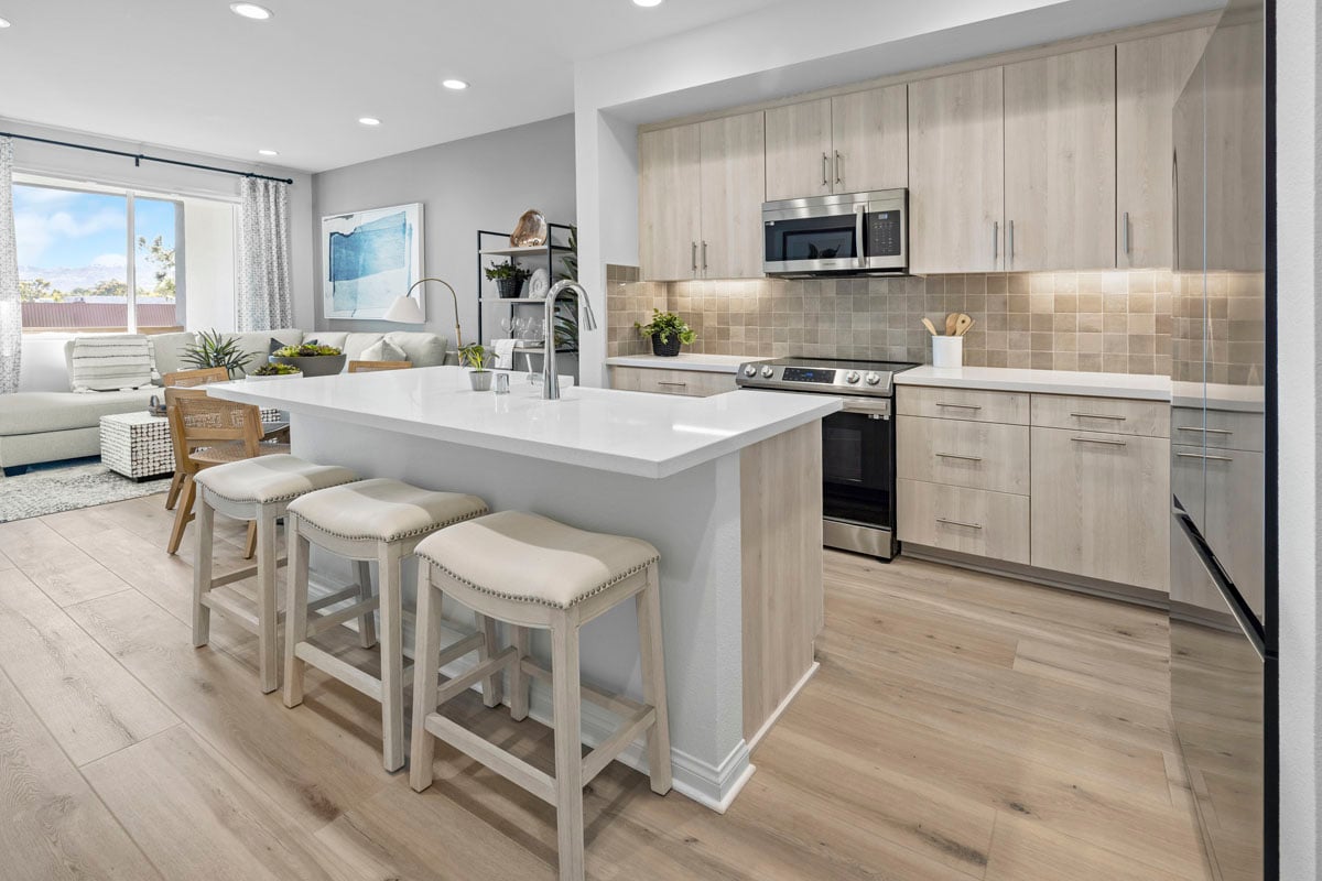 KB model home in kitchen in El Cajon, CA