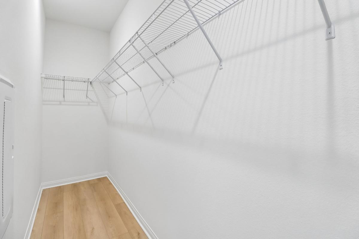 Primary walk-in closet