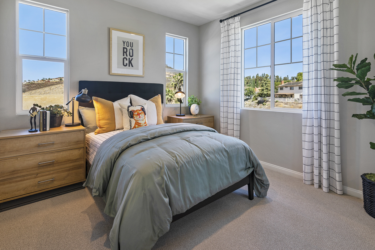 Spacious bedrooms