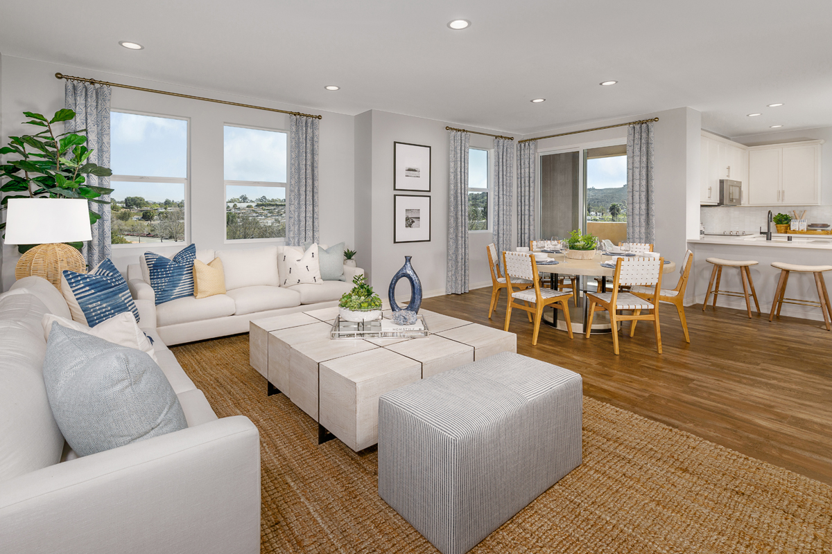 New Homes in San Marcos, CA - Mission Villas Plan 1685 Great Room