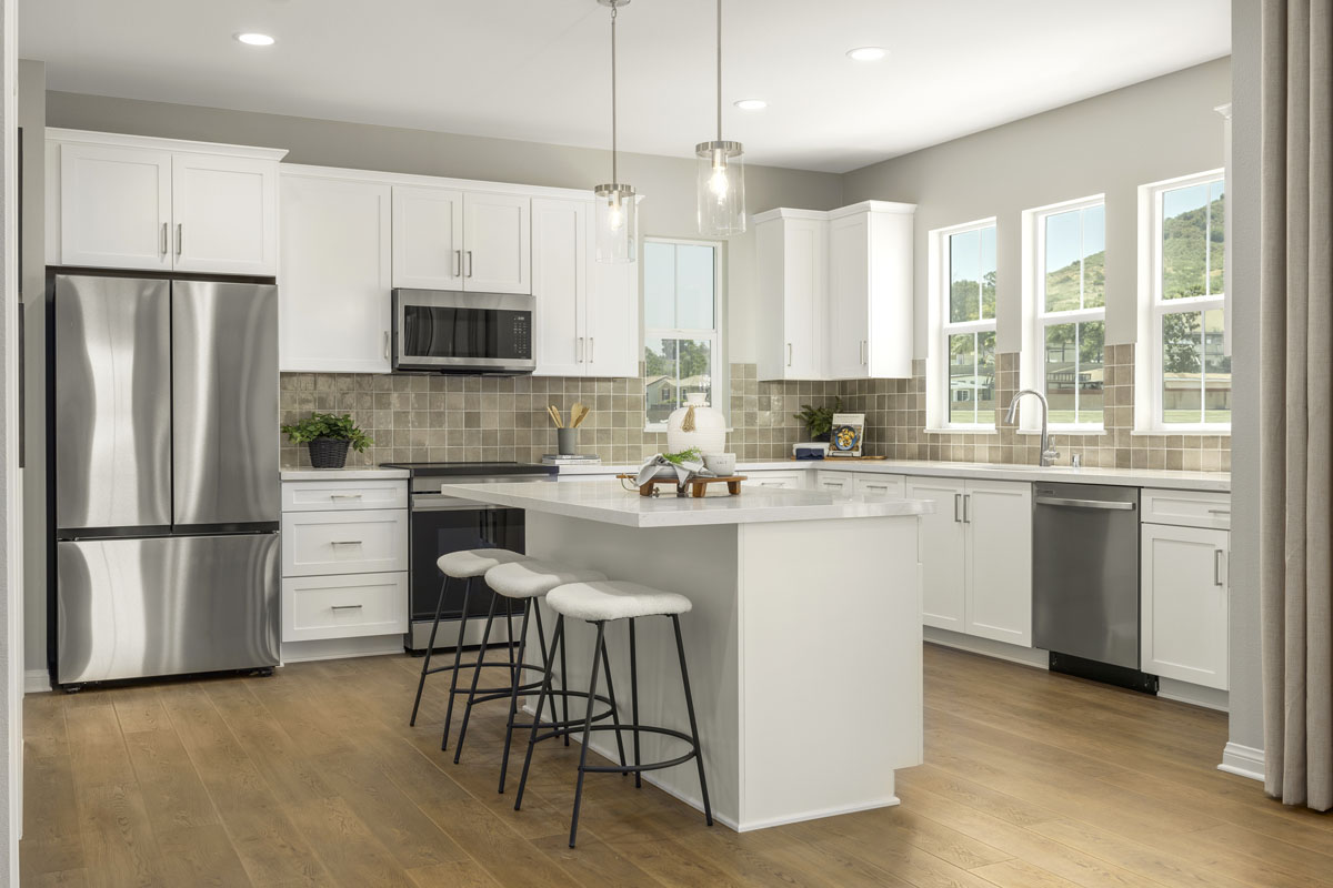 KB model home kitchen in San Diego, CA