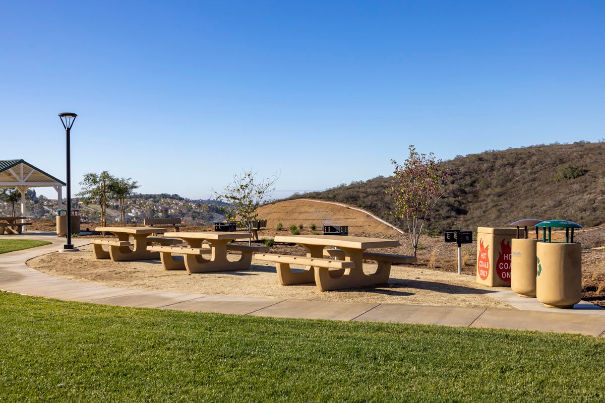 Community picnic area