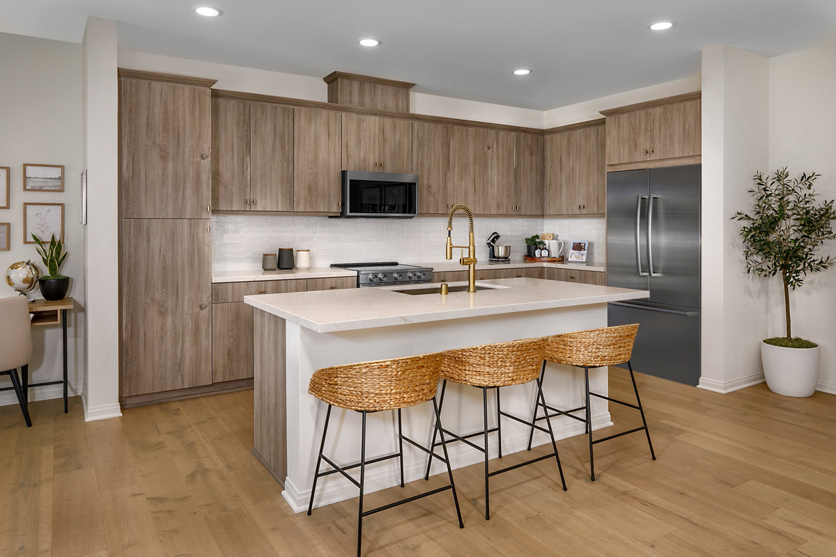 KB model home kitchen in Vista, CA