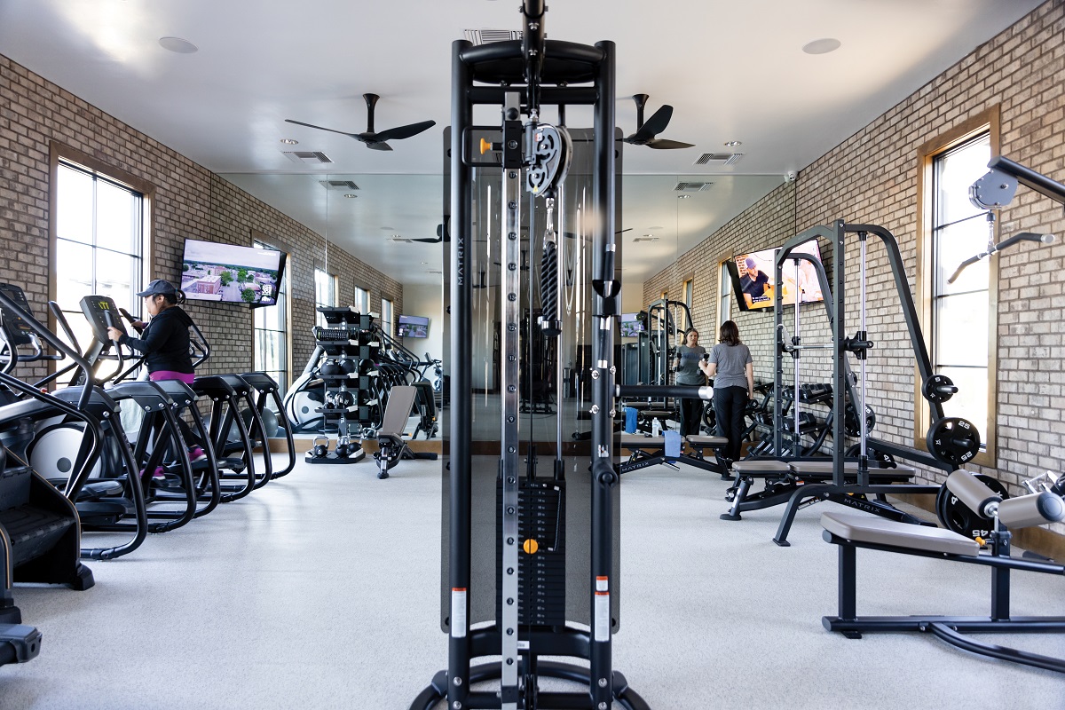 The gym at The Hangout