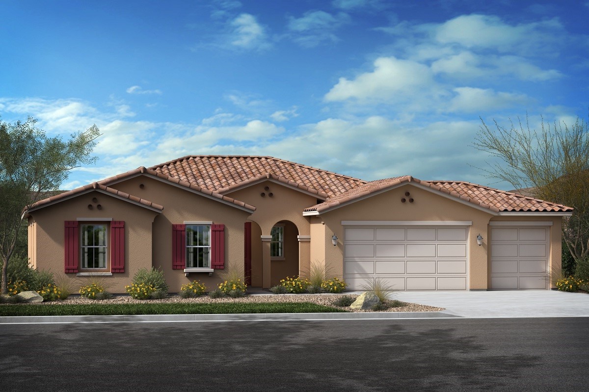 Exterior A with optional 3-car garage
