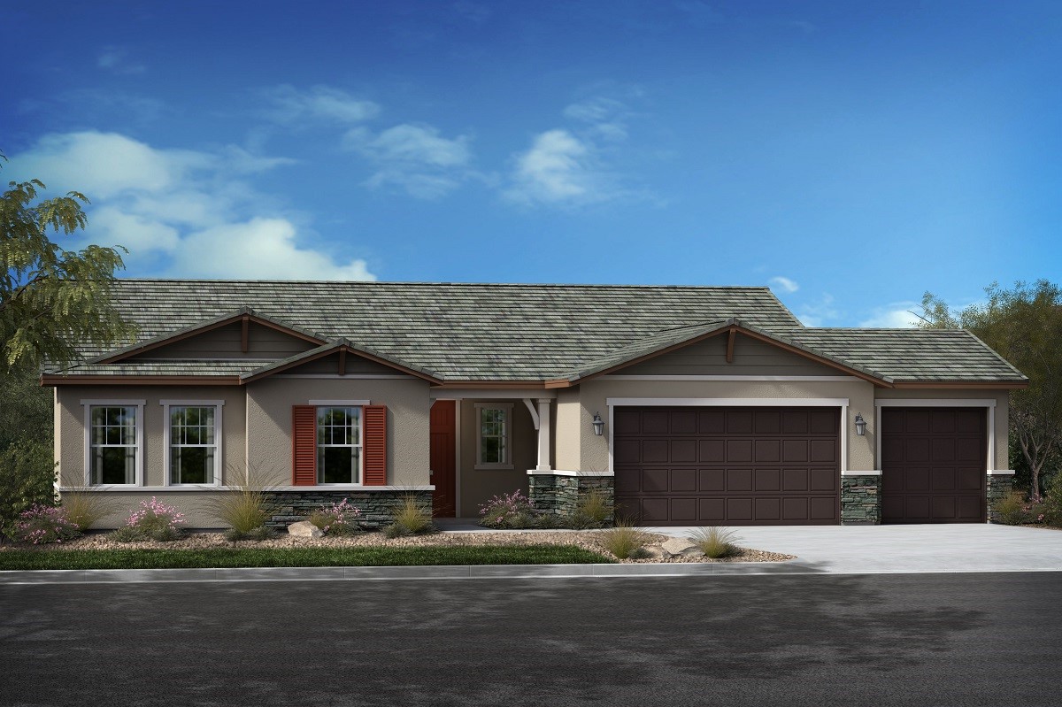 Exterior C with optional 3-car garage