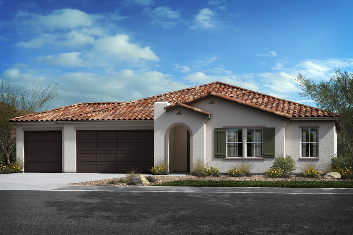 Exterior A with optional 3-car garage