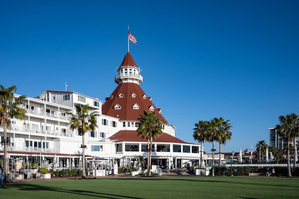 Just a short drive to the famous Coronado Hotel