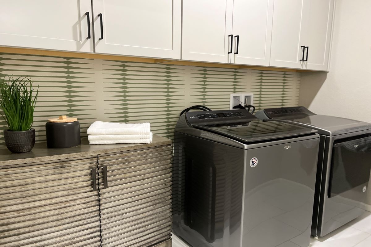 Laundry room with Whirlpool® washer and dryer