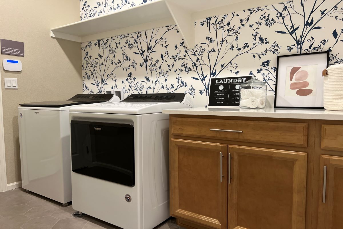 Laundry room with Whirlpool® washer and dryer