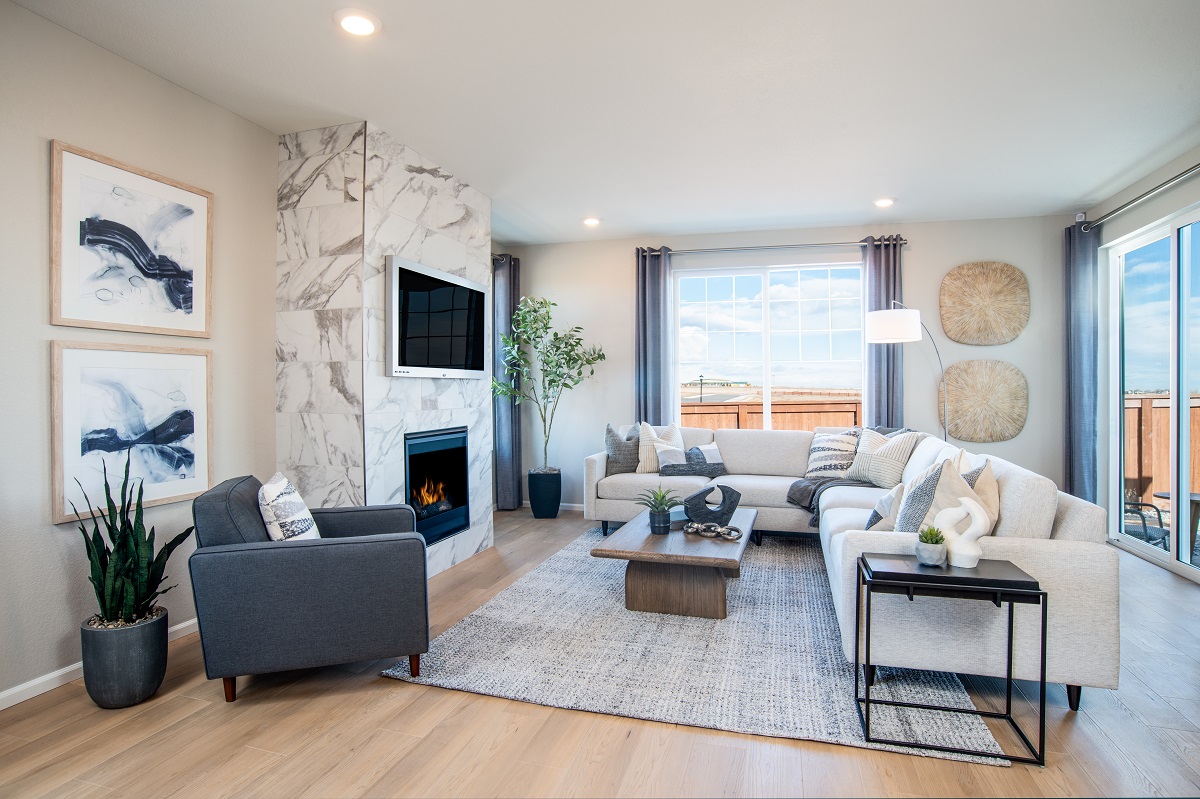Fireplace at great room