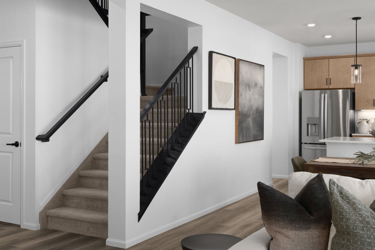 Open stair rail