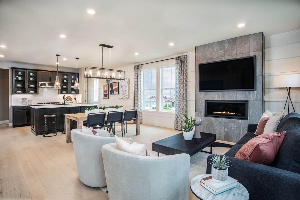 New Homes in Arvada, CO - Candelas Villas Plan 1652 Great Room