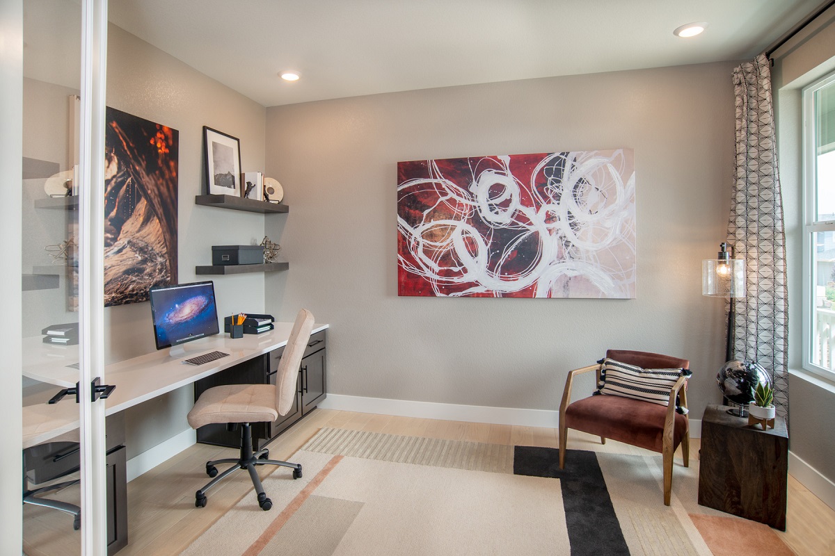 New Homes in Arvada, CO - Candelas Villas Plan 1652 Home Office