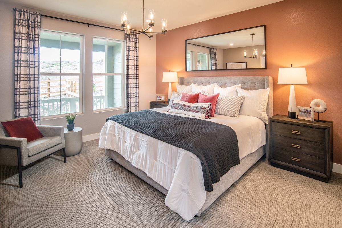 New Homes in Arvada, CO - Candelas Villas Plan 1652 Primary Bedroom 