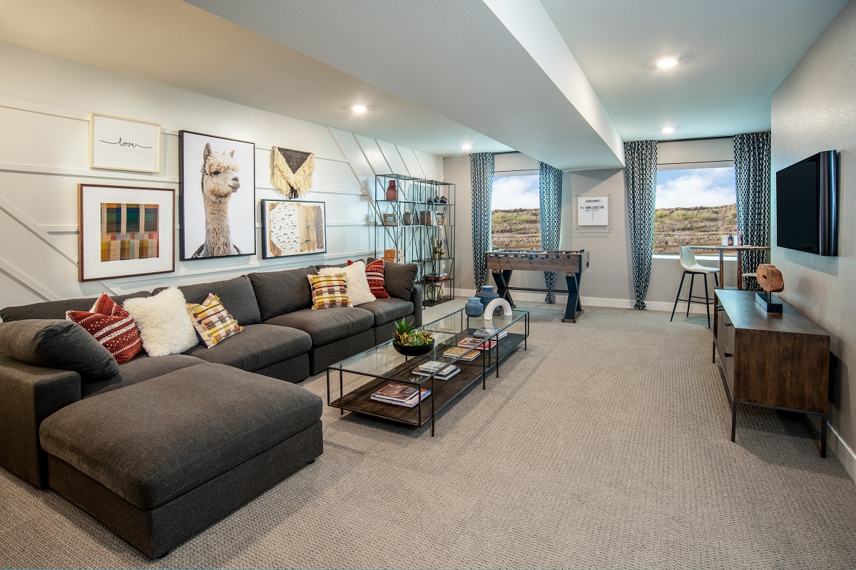 New Homes in Arvada, CO - Candelas Villas Plan 1652 Basement 