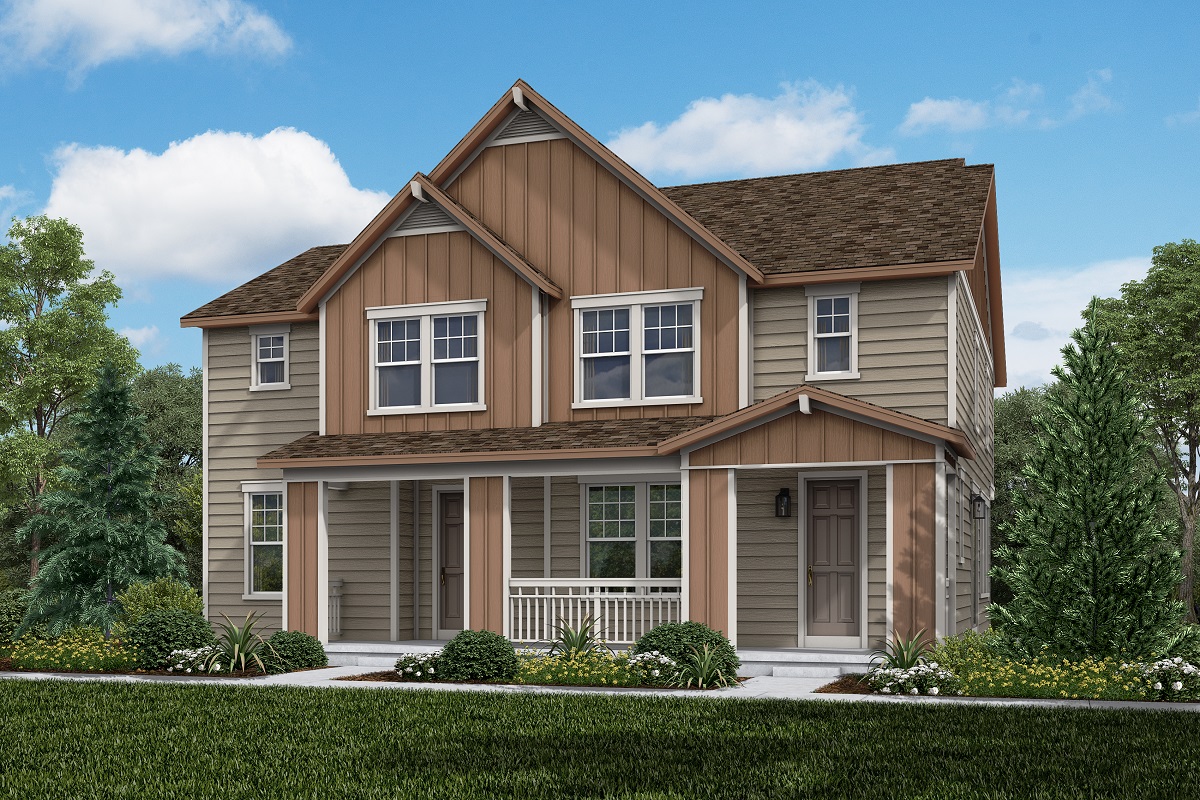 Plan 1430 & Plan 1754 Exterior 3B