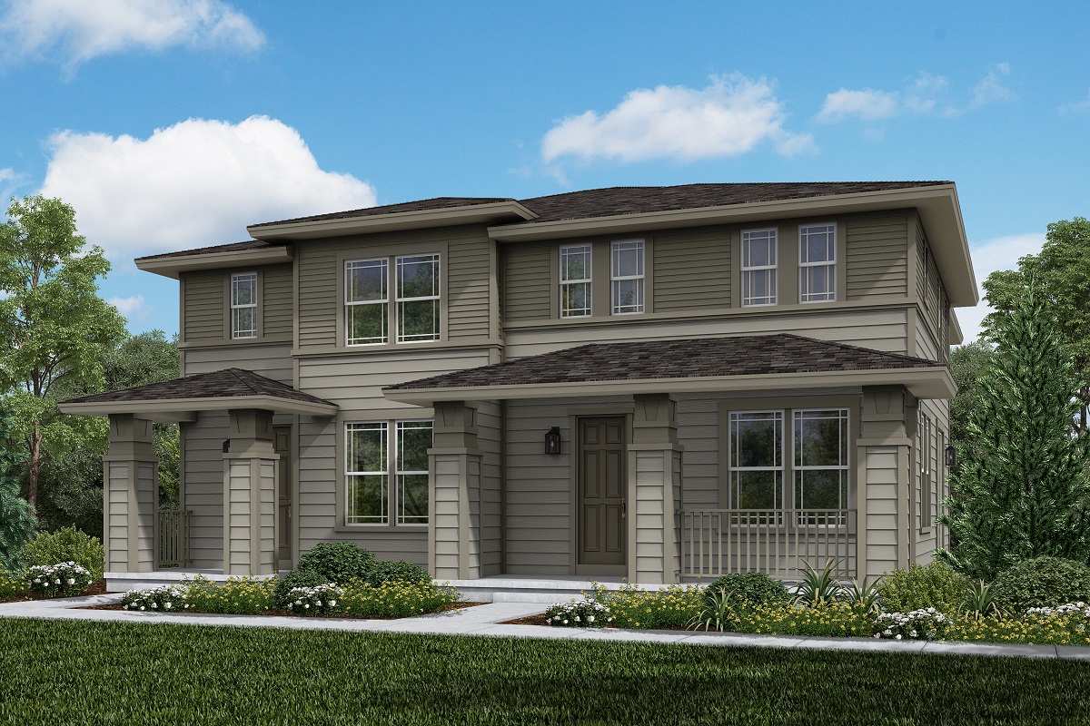 New Homes in Erie, CO - Colliers Hill Villas Plan 1754 & Plan 1671 Elevation 4