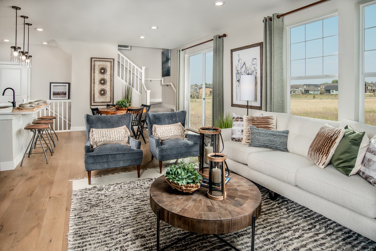 New Homes in Erie, CO - Flatiron Meadows Villas Plan 1671 Great Room
